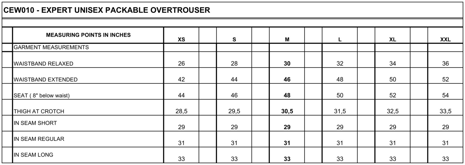 Craghoppers Expert: Expert Packable Overtrouser CEW010 Craghoppers Expert: Expert Packable Overtrouser CEW010