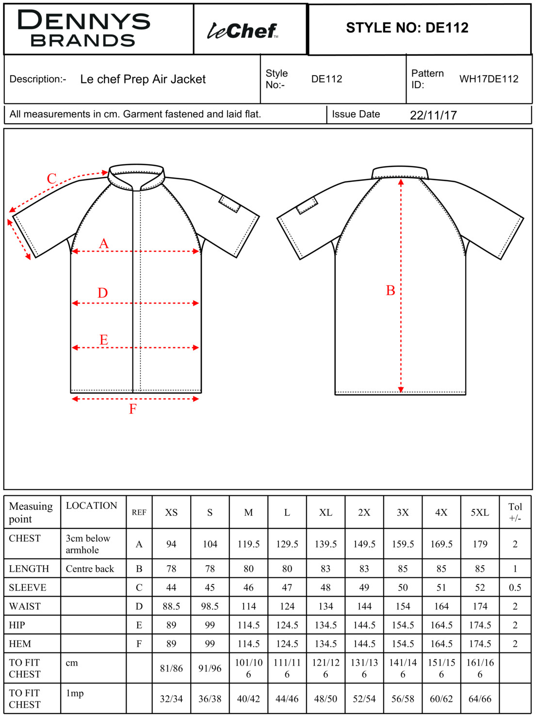 Le Chef Prep: Unisex Air Jacket DE112 Le Chef Prep: Unisex Air Jacket DE112